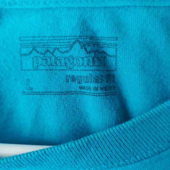 Patagonia Men's Blue Classic Fit Long Sleeve T-shirt Sz L - Picture 3 of 15